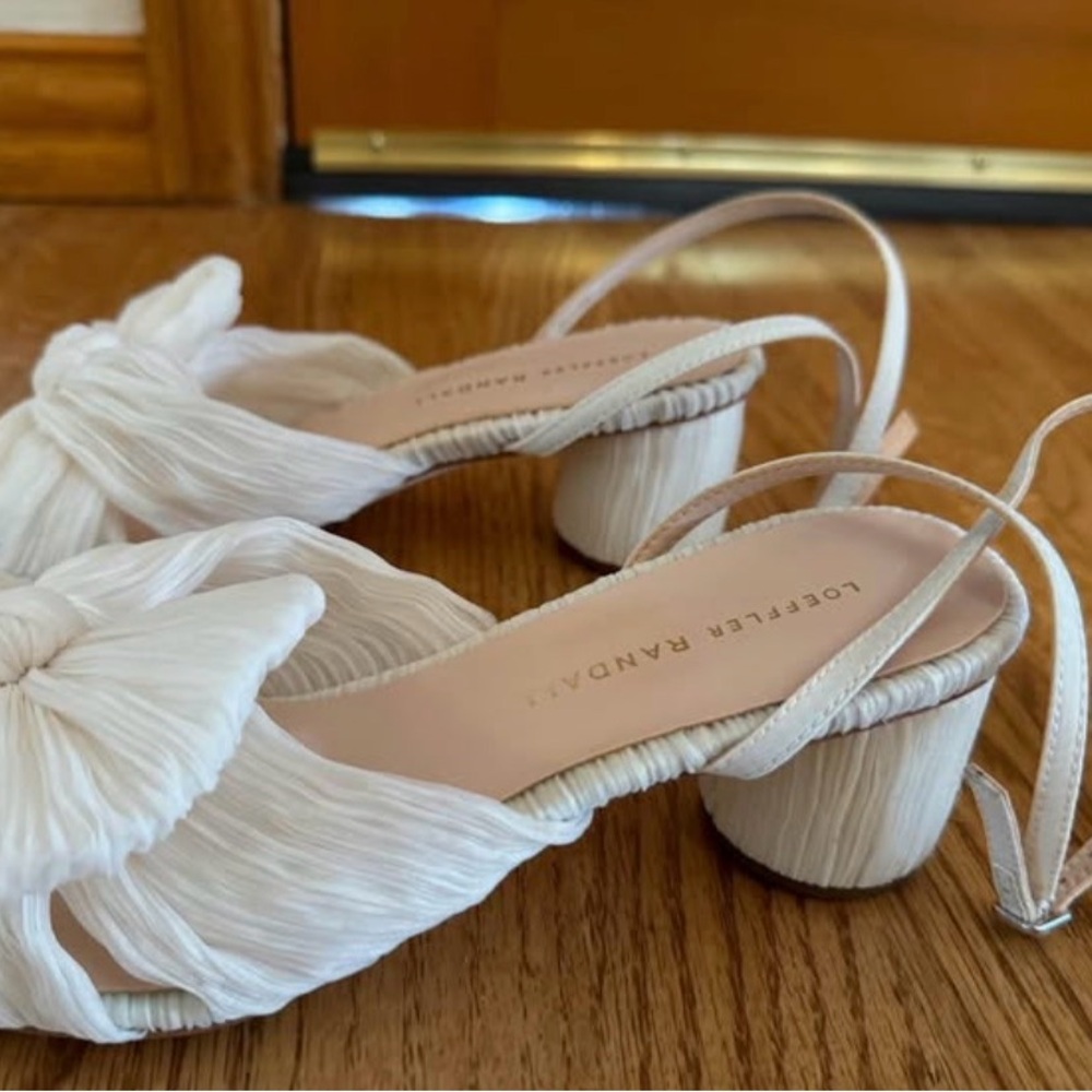 Loeffler Randall Dahlia Knotted Sandal - color pearl - wedding shoe size 7 - Picture 3 of 4